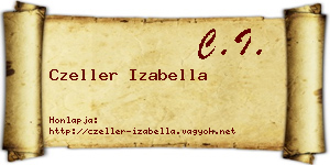 Czeller Izabella névjegykártya